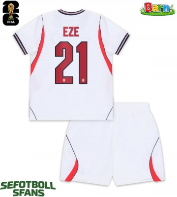 England Eberechi Eze #21 Hemmaställ Barn VM 2026 Kortärmad (+ Korta byxor)